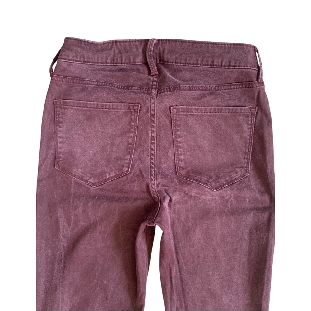 Old Navy Women's Burgundy Super Skinny High Rise Jeans - Picture 4 of 8